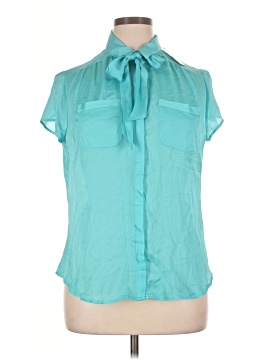 New York & Company Short Sleeve Blouse (view 1)