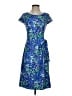 Talbots Print Blue Cocktail Dress Size XS - photo 1
