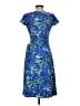 Talbots Print Blue Cocktail Dress Size XS - photo 2