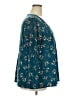 Lane Bryant Teal 3/4 Sleeve Blouse Size 18 - 20 Plus - photo 4