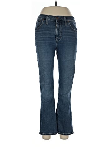 Madewell Kick Out Crop Jeans in Lenoir Wash (view 1)