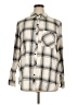 Gap 100% Cotton Plaid Ivory Long Sleeve Button-Down Shirt Size XL - photo 1