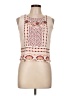 Code 100% Cotton Ivory Sleeveless Blouse Size 12 - photo 1