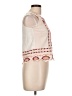 Code 100% Cotton Ivory Sleeveless Blouse Size 12 - photo 4