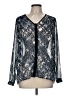 CAbi 100% Polyester Blue Long Sleeve Blouse Size M - photo 1