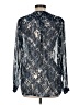 CAbi 100% Polyester Blue Long Sleeve Blouse Size M - photo 2