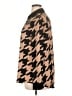 Anne Klein 100% Polyester Houndstooth Brown Long Sleeve Blouse Size XL - photo 5