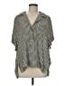 Dissh Houndstooth Black Short Sleeve Blouse Size 8 - photo 1