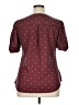Unbranded Polka Dots Burgundy Short Sleeve Blouse Size XL - photo 2