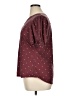 Unbranded Polka Dots Burgundy Short Sleeve Blouse Size XL - photo 5