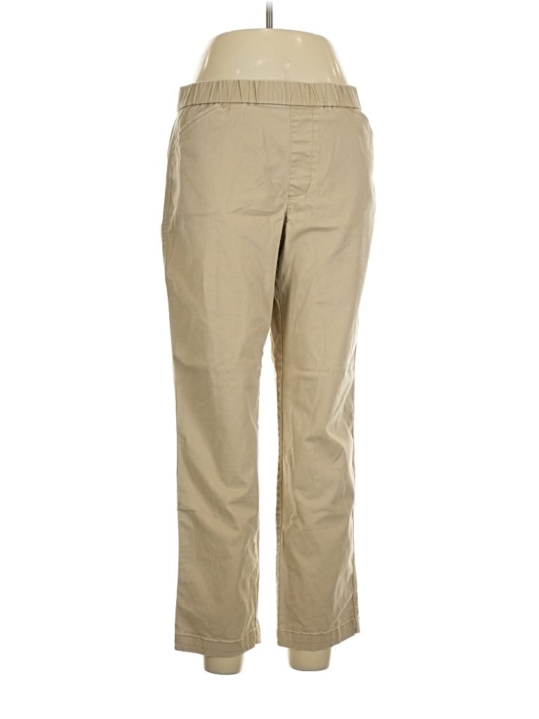 Pre-owned Lands' End Khaki Pant In Tan