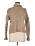Vince. Metallic Tan Turtleneck Sweater Size M - photo 1