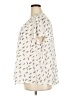 Fun2Fun 100% Polyester Print Ivory Short Sleeve Blouse Size 2X - photo 5