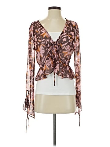 WAYF Long Sleeve Blouse (view 1)