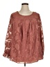 BLOOMCHIC 100% Polyester Brown Long Sleeve Blouse Size 14 - 16 - photo 1