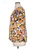 Haptics 100% Rayon Floral Yellow Short Sleeve Blouse Size 1X - photo 5