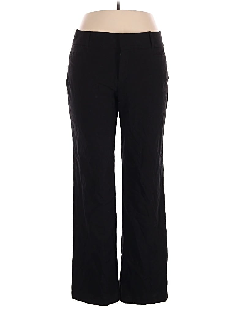 Pre-owned Daisy Fuentes Dress Pants In Black