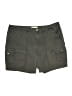 Eddie Bauer 100% Cotton Solid Green Gray Cargo Shorts Size 20 - photo 1