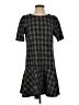 Ann Taylor LOFT Houndstooth Black Casual Dress Size S - photo 1