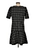 Ann Taylor LOFT Houndstooth Black Casual Dress Size S - photo 2