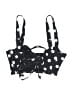 Unique Vintage Polka Dots Black Swimsuit Top Size XS - photo 2