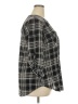 Torrid Plaid Black 3/4 Sleeve Button-Down Shirt Size 2X Plus (2) - photo 4