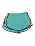 Nike 100% Polyester Color Block Teal Athletic Shorts Size XL - photo 1