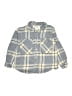 Zara Plaid Gray Blue Long Sleeve Button-Down Shirt Size 11 - 12 - photo 1