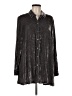 J.Jill Metallic Gray Long Sleeve Blouse Size M - photo 1