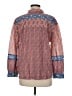 Purejill Paisley Orange Long Sleeve Button-Down Shirt Size Med Petite - photo 2