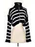 Zara Stripes Black Cardigan Size S - photo 1