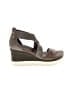otBt Solid Gray Brown Wedges Size 9 - photo 1