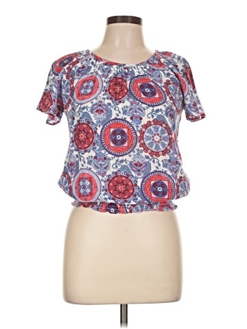 Sag Harbor Short Sleeve Blouse (view 1)