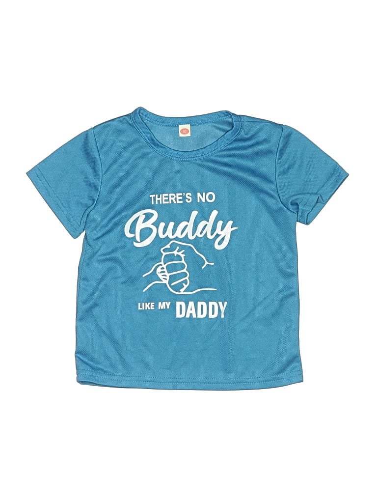 Pre-owned Unbranded Kids' Short Sleeve T-shirt In Blue