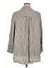 Festi 100% Rayon Color Block Stripes Gray Long Sleeve Blouse Size 1X Plus (1) - photo 2