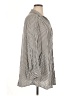 Festi 100% Rayon Color Block Stripes Gray Long Sleeve Blouse Size 1X Plus (1) - photo 4