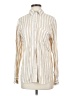 Universal Thread Stripes Ivory Long Sleeve Button-Down Shirt Size XS - photo 1