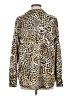 Maison d' Amelie Animal Print Gold Long Sleeve Blouse Size M - photo 2