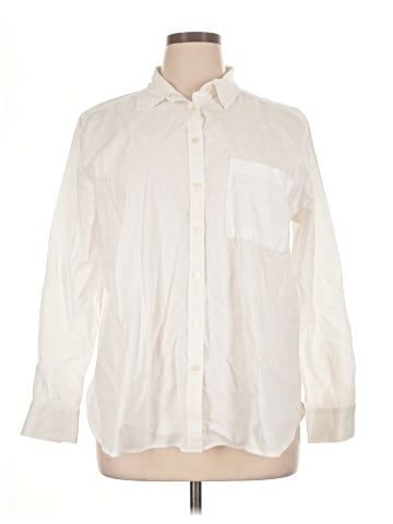 Ann Taylor LOFT Long Sleeve Button-Down Shirt (view 1)