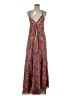 Assorted Brands 100% Polyester Paisley Red Casual Dress Size M - photo 1