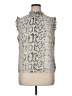 J.Crew Factory Store 100% Polyester Silver Sleeveless Blouse Size 14 - photo 1