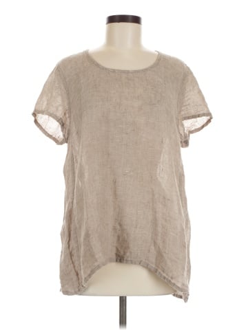 Flax Short Sleeve Blouse (view 1)