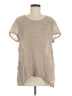 Flax Tan Short Sleeve Blouse Size 6 (S) - photo 1