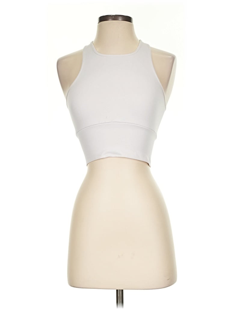 Pre-owned Fp Movement Tank Top White Halter Neckline Tops