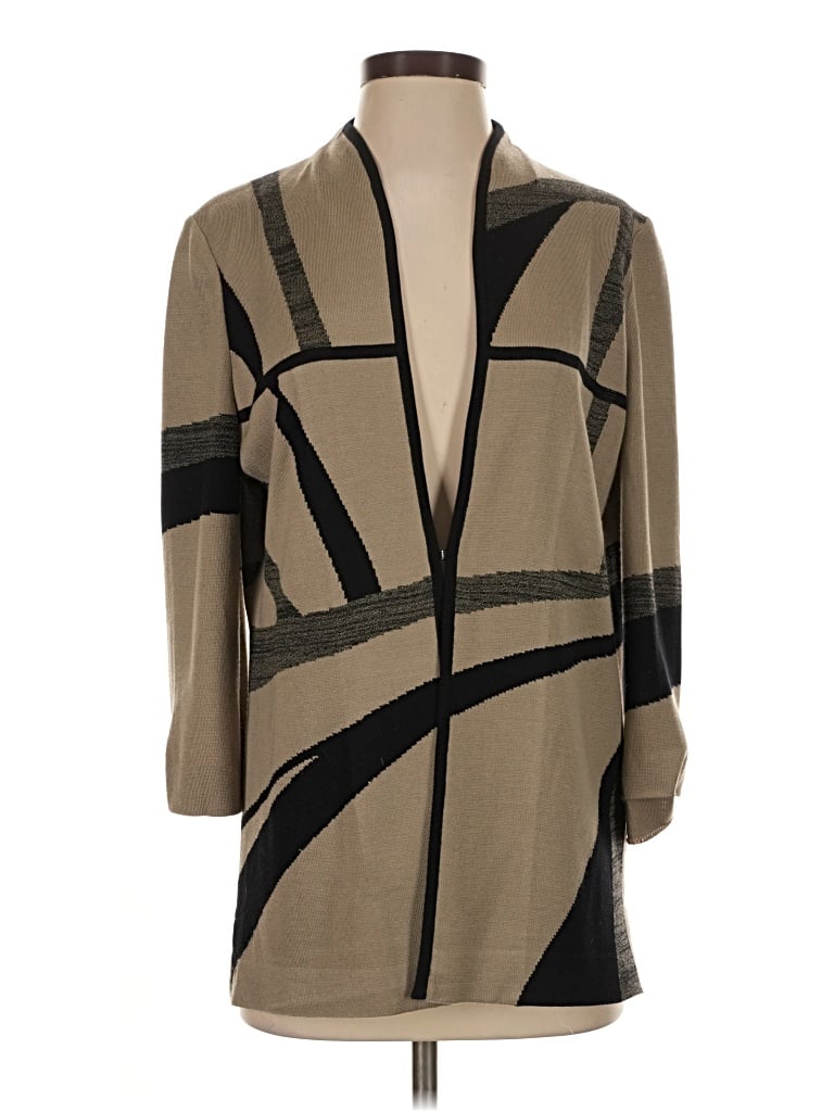 Pre-owned Misook Cardigan Sweater In Tan