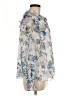 Halogen 100% Polyester Floral Ivory Long Sleeve Blouse Size M - photo 4