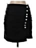 Zara Solid Black Casual Skirt Size S - photo 1