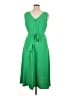 DKNY 100% Polyester Solid Green Cocktail Dress Size 14 - photo 2