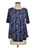 Chico's Paisley Blue Short Sleeve Blouse Size XS (00) - photo 1