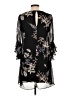 Calvin Klein 100% Polyester Floral Black Casual Dress Size 10 - photo 2